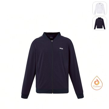 【FILA】男性 抗UV 超潑水 風衣外套-丈青 1JKY-1003-NV