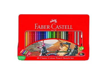 德國 Faber-Castell 輝柏 115849 油性彩色鉛筆 (鐵盒) (48色)【APP滿額下單4%點數(單一帳號最高1000點)】7/31止