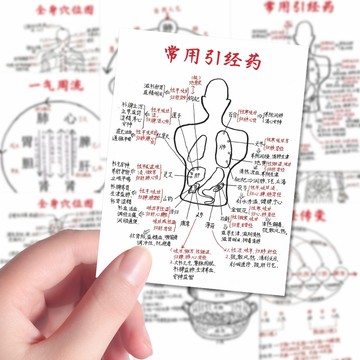 【中醫筆記貼紙】中醫學手寫中醫筆記 醫生常備 醫學檢驗技術 學霸筆記貼紙 創意貼紙 超大8張 中醫貼紙 筆記貼紙 醫學貼