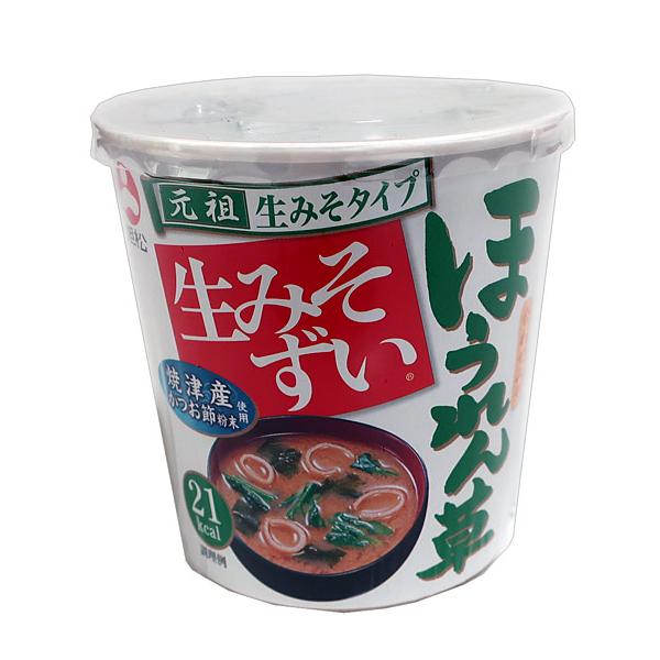 ★まとめ買い★　旭松食品　カップ生みそずい合わせほうれん草１５．１g　×6個