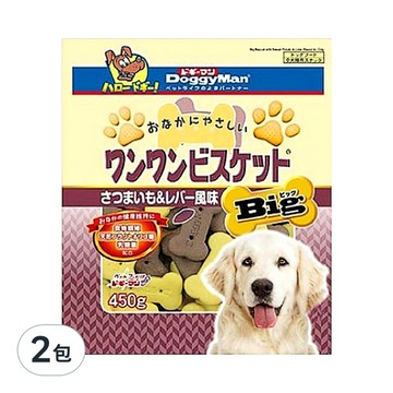 DoggyMan 多格漫 大型犬用 消臭餅乾  甜薯雞肝  450g  2包