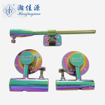 瀚佳源通用釣箱三件套加厚不銹鋼結實不晃360旋轉炮臺魚護食盒架