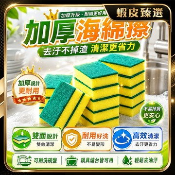 🏆 蝦皮隔日到🏆 現貨免運 海綿擦 雙面去污 菜瓜佈 超細纖維菜瓜布 雙面菜瓜布 海綿刷 洗碗海綿 清潔海綿 洗碗刷