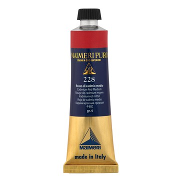 MaIMeRI 美利 油畫顏料 S4 228 CADMIUM MA-0012228 中調鉻紅  40ml  1色