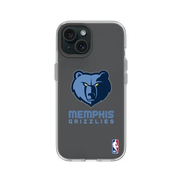 iPhone 15 Clear 透明 - NBA - Logo-曼斐斯灰熊 Memphis Grizzlies