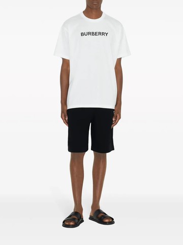 logo-print cotton T-shirt - BURBERRY - gender_Man