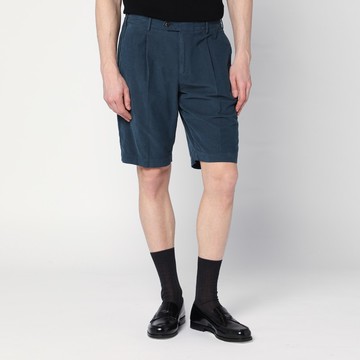 Blue cotton bermuda shorts