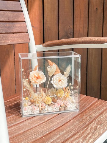 桔梗幻語 x 不凋桔梗乾燥花透明花框