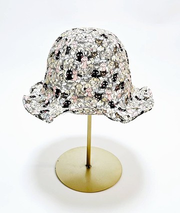 【HiGh MaLi】大百合花朵帽/KiKi貓#大帽沿#遮陽#禮物#母親節