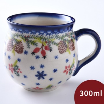 波蘭陶 初春遊樂園系列 胖胖杯 300 ml 波蘭手工製