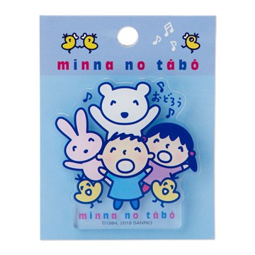 【震撼精品百貨】大寶/大口仔_Minna No Tabo ~壓克力徽章-綜合人物