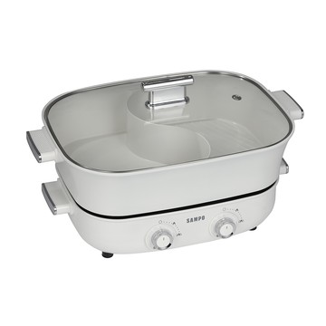 SAMPO聲寶 6.2L大容量雙調溫饗食鴛鴦鍋 TQ-LA65W