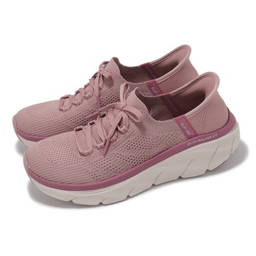 Skechers 休閒鞋 D Lux Walker 2 Slip-Ins 女鞋 粉 米白 套入式 厚底 健走鞋 150105DKMV