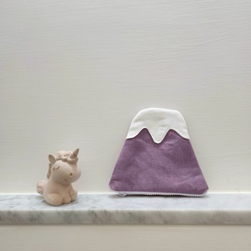 紫色富士山零錢包