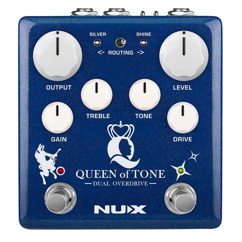 NUX NDO-6 Queen of Tone デュアルオーバードライブペダル ホースマンとモーニングスターを積み重ね