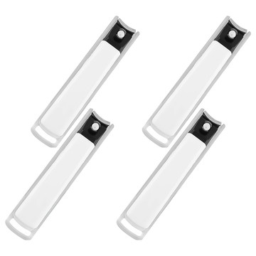 小麥購物 莫蘭迪色防噴濺指甲剪 Y784 大(9.5 x 2cm)  象牙白  4支