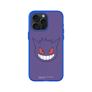 iPhone 15 Pro Max Clear 激光藍 - 寶可夢 Pokemon - 大臉系列-耿鬼