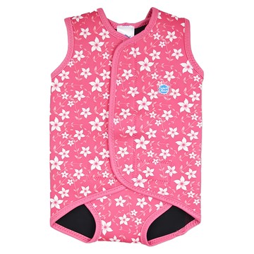 Splash About BabyWrap 包裹式保暖泳衣 UPF 50+防曬 潛水專用Neoprene面料  M  粉色