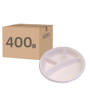 植纖碗用四格內襯14號 PP-HJ208金色32oz 分隔設計 環保材質 一次性餐具 外帶首選  50個  8組