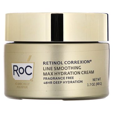 RoC, Retinol Correxion，特大補水乳霜，無香，1.7 盎司（48 克）