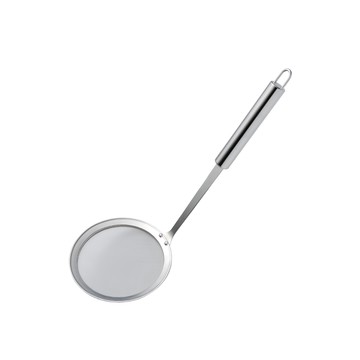 圓柄不鏽鋼濾油勺 濾油網  1入