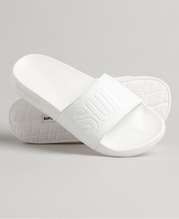 Superdry Women's Women's Core Pool Sliders White / Optic - Size: M