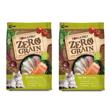 TOMA-PRO優格 零穀全齡貓5種魚-5.5磅 X 2包