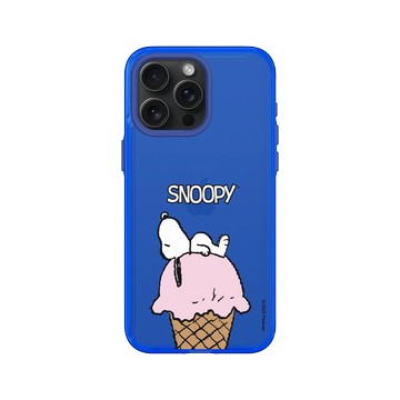 iPhone 15 Pro Max Clear 激光藍 - 史努比 Snoopy - 冰淇淋甜筒