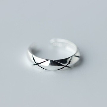 925純銀戒指開口戒-簡單俐落品味非凡生日情人節禮物女飾品73dt267【獨家進口】【米蘭精品】