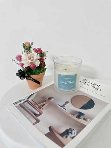 【DIY 材料包】【五倍券優惠】鄉村野莓派對 乾燥盆花 有趣且簡易