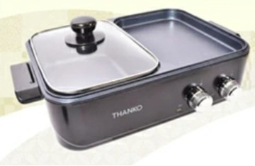THANKO COPHAHHP 多功能 烤盤 火鍋 煮烤兩用鍋 獨立溫控 烤爐 快煮鍋 日本代購