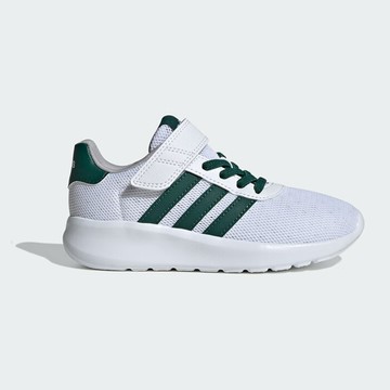 【ADIDAS】LITE RACER 3.0 EL K 跑步鞋 中童鞋 大童鞋 白綠-ID8489