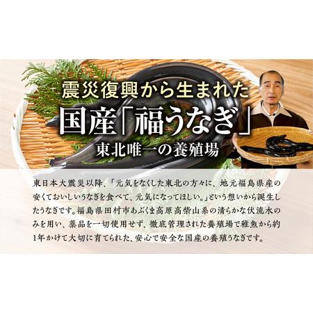 ふるさと納税 国産 福うなぎ 蒲焼 (140g〜150g) 2尾 魚 養殖 ウナギ 鰻 肉厚 冷凍 ギフト 贈答 贈り物 福島県 田村市 ニューフロンティア 福島県田村市