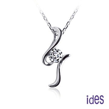 ides愛蒂思 珍愛系列30分E/VS1八心八箭完美車工鑽石項鍊/音符