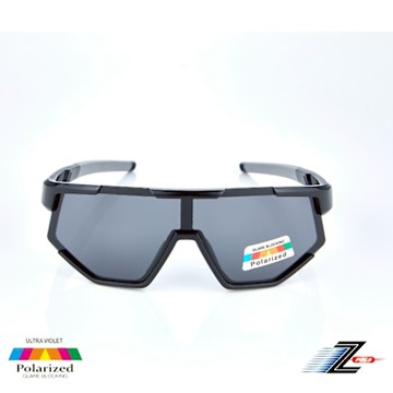 Z-POLS 頂級兒童專用款TR90材質 帥氣質感黑搭POLARIZED 黑偏光抗UV400運動太陽眼鏡(舒適超彈性)