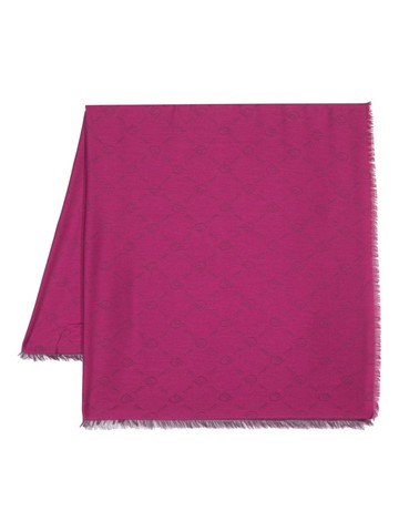 PINKO - fringed-edge rectangular scarf - women - Cotton/Modal - One Size