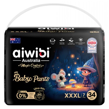 aiwibi 愛薇彼 安撫魔法褲型尿布  3XL  34片
