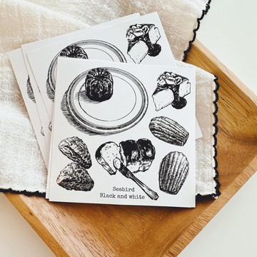 海鳥黑白貼紙組