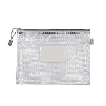 成功SUCCESS網格拉鏈袋/A5/1420B/24x18cm/白