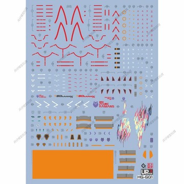 【台灣出貨】✨免運 EVO HG 1/144 GQuuuuuuX水貼高達吉庫夸克斯模型螢光水貼