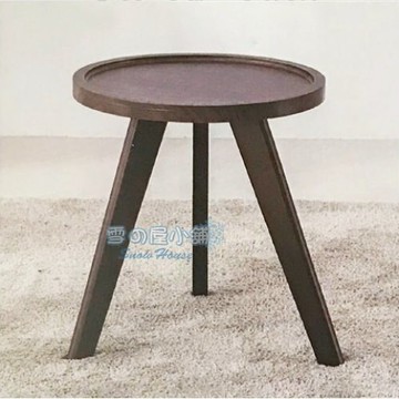 雪之屋 XY-300凹型圓茶几(貼皮) X334-01