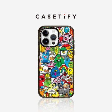 Jon Burgerman x CASETiFY 有趣的夥伴系列 iPhone 17/16 Pro/Pro Max手機殼