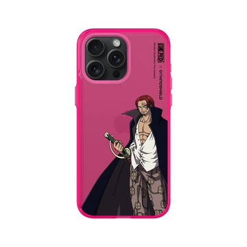 iPhone 15 Pro Max Clear 粉漾桃 - 航海王 One Piece - 角色系列-紅髮傑克