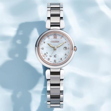 CITIZEN 星辰 XC 心蕊 輕奢限定版 鈦金屬 光動能電波女錶-29mm ES9466-65W