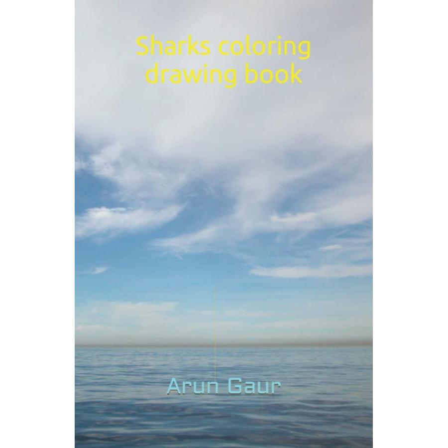 Sharks coloring drawing book