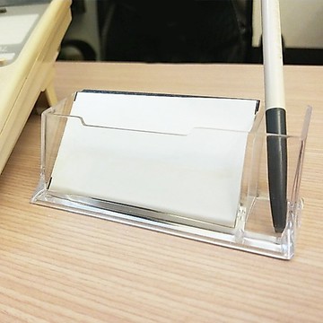 名片架 壓克力名片架 透明筆座 名片盒名片座 辦公用品 筆筒收納 開店用品 贈品禮品 A4108