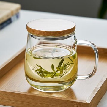 茶道杯玻璃杯過濾泡茶杯茶水分離水杯子家用大容量耐高溫花茶辦公