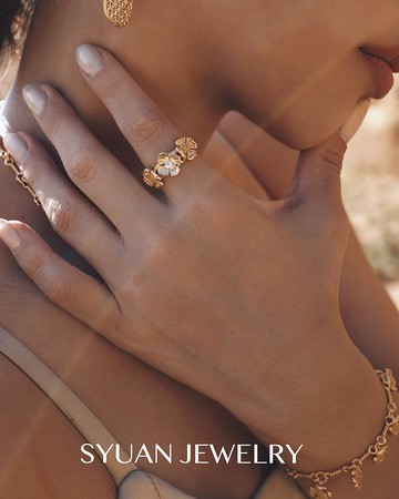 Fortuna幅圖納—四葉鋯石戒指生日 情人節禮物