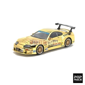 『 單位日貨 』 PopRace 1/64 PR64-274 TOP SECRET GT300 SUPRA GOLD