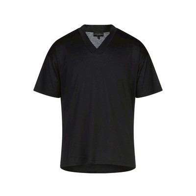 エンポリオ アルマーニ EMPORIO ARMANI T シャツ ブラック XS コットン 100% T シャツ